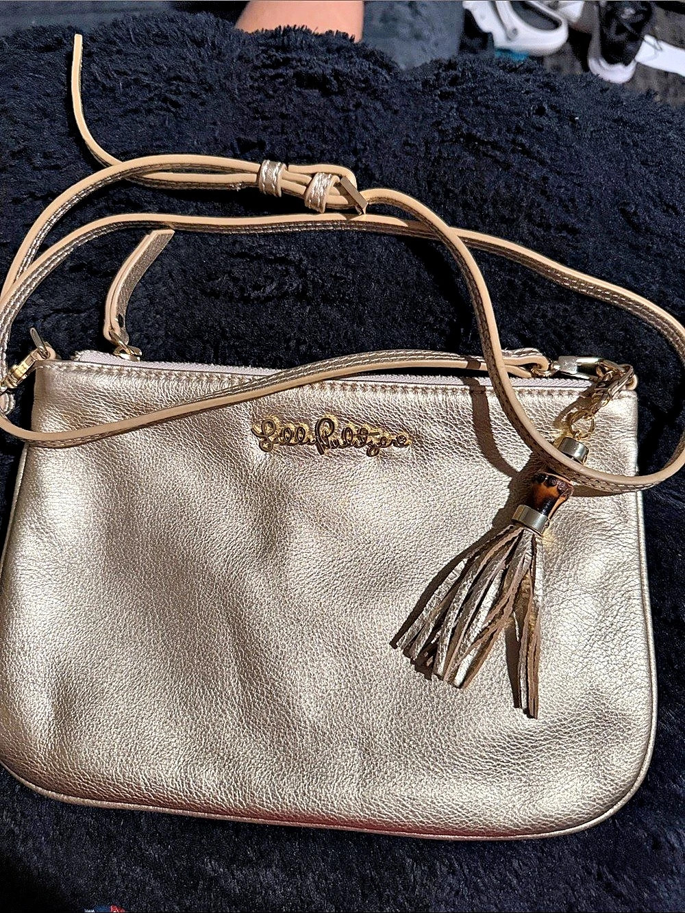 Juicy Couture Gold Crossbody Bag